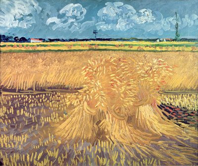 Campo de trigo con gavillas, 1888 de Vincent van Gogh